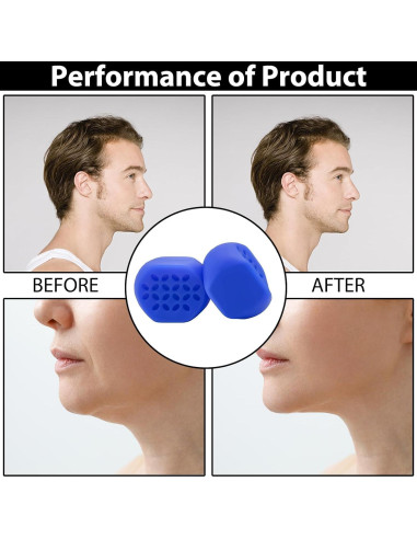Ejercitador de Mandíbula GULZIIYA YJQ Silicona Azul
