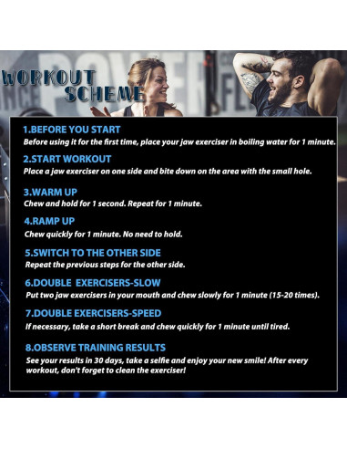 Ejercitador de Mandíbula GULZIIYA YJQ Silicona Azul