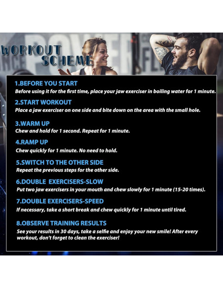 Ejercitador de Mandíbula GULZIIYA YJQ Silicona Azul