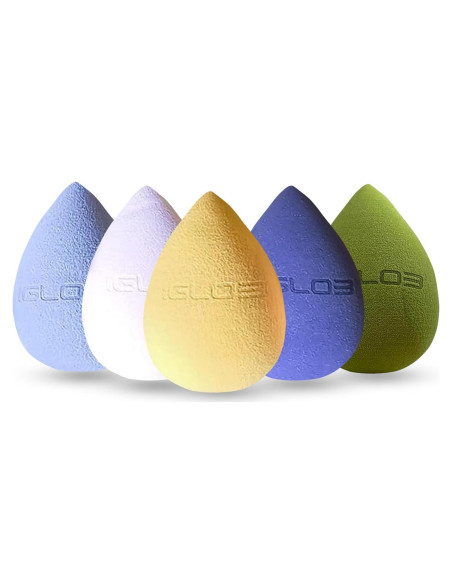 Juego de Esponjas de Maquillaje IGLO3 4 Piezas Verde