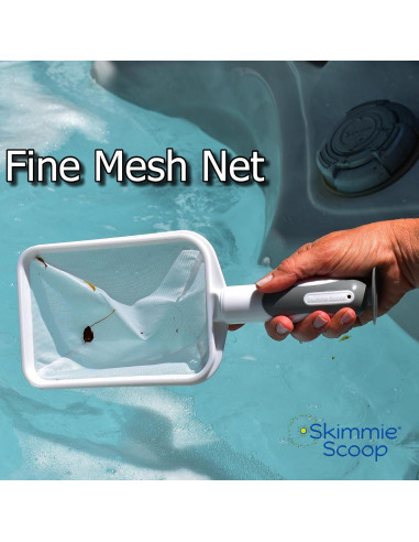 Skimmer de Mano El Skimmie Scoop con Red Fina - Blanco