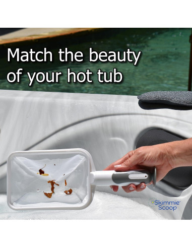 Skimmer de Mano El Skimmie Scoop con Red Fina - Blanco