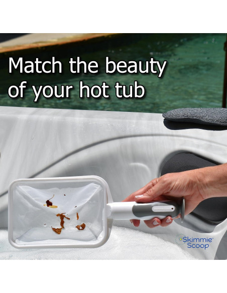 Skimmer de Mano El Skimmie Scoop con Red Fina - Blanco