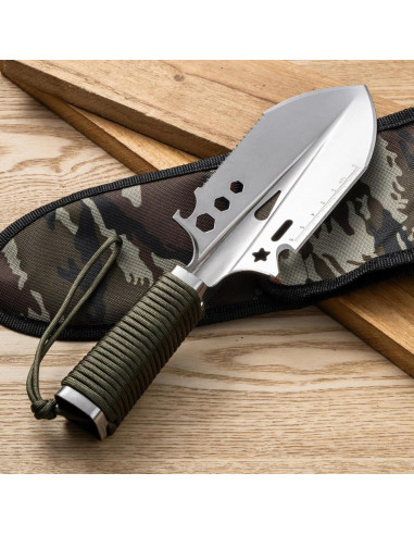 Pala Multifuncional CQWLYFMZT de Acero Inoxidable 30cm