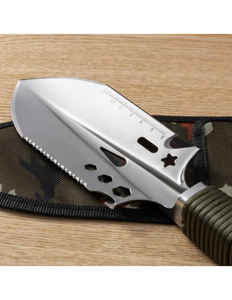 Pala Multifuncional CQWLYFMZT de Acero Inoxidable 30cm