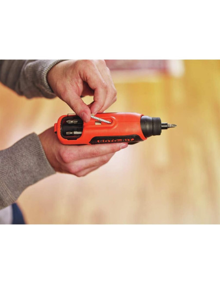 Destornillador Eléctrico BLACK+DECKER 4V MAX Inalámbrico 180 RPM