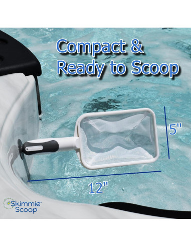 Skimmer de Mano El Skimmie Scoop con Red Fina - Blanco