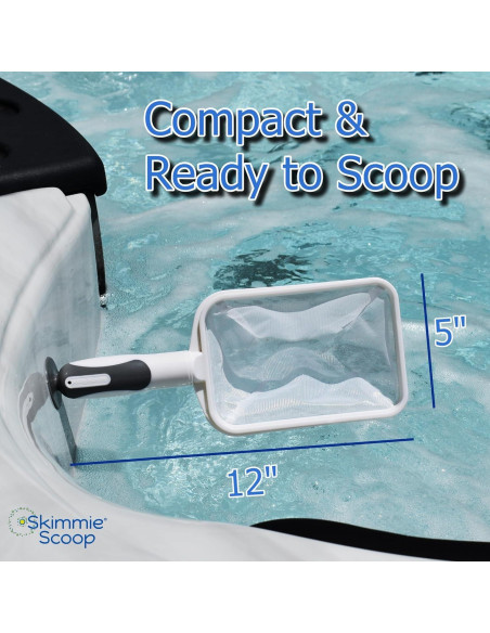 Skimmer de Mano El Skimmie Scoop con Red Fina - Blanco