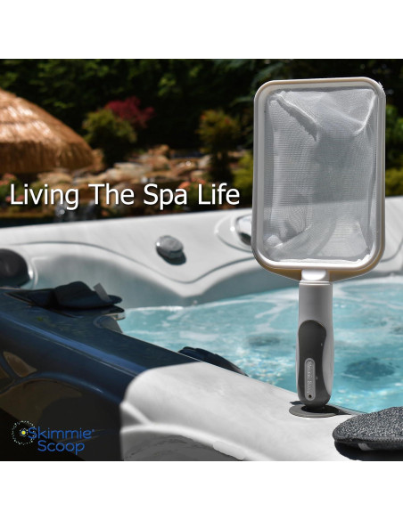 Skimmer de Mano El Skimmie Scoop con Red Fina - Blanco