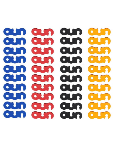 Ajustador de Cuerda Takelablaze 40pcs Aluminio Camping