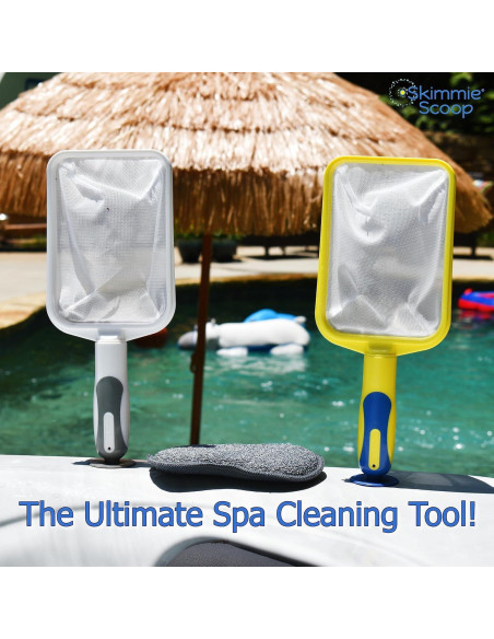 Skimmer de Mano El Skimmie Scoop con Red Fina - Blanco