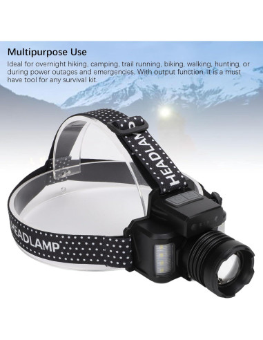 Linterna Frontal Recargable LED Ciciglow 30W con Sensor Inteligente