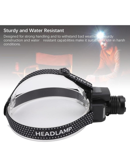 Linterna Frontal Recargable LED Ciciglow 30W con Sensor Inteligente