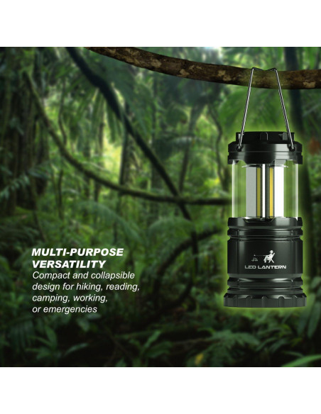 Linternas LED MalloMe Plegables 350 Lúmenes Paquete de 2