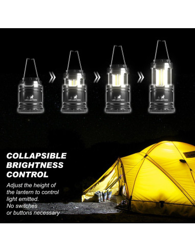 Linternas LED MalloMe Plegables 350 Lúmenes Paquete de 2