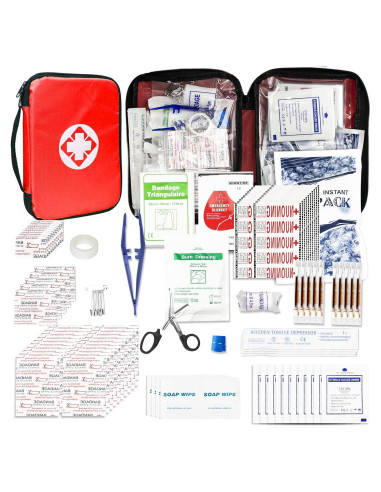 Kit de Primeros Auxilios 300 Piezas 1st Aid Compacto Rojo