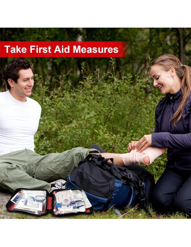 Kit de Primeros Auxilios 300 Piezas 1st Aid Compacto Rojo