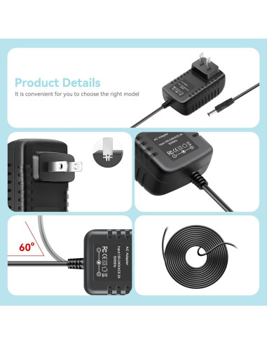 Cargador AC SLLEA 15V para Black & Decker 12V Ni-Cad