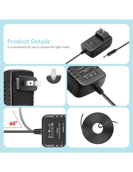 Cargador AC SLLEA 15V para Black & Decker 12V Ni-Cad