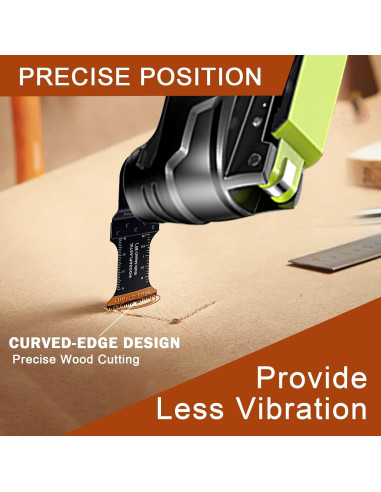 100 Piezas Cuchillas Oscilantes TrivdPro 4,45 cm Universal