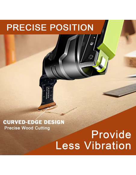 100 Piezas Cuchillas Oscilantes TrivdPro 4,45 cm Universal