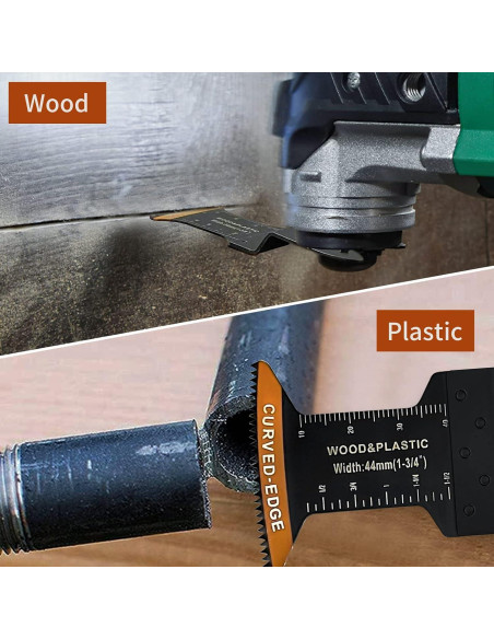 100 Piezas Cuchillas Oscilantes TrivdPro 4,45 cm Universal