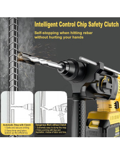 Martillo Perforador AODERTI 20V Inalámbrico 4 Modos 3.28 kg 2