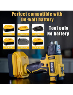 Pistola de Calor Inalámbrica RichFire 350W 300-550C 5 Boquillas 2