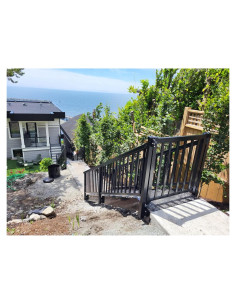 Kit de Puerta Aluminio Ligero MOUNTWEST 121,92x106,68 cm Negro