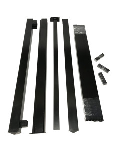 Kit de Puerta Aluminio Ligero MOUNTWEST 121,92x106,68 cm Negro 2