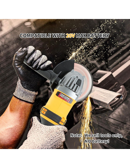 Amoladora Angular Inalámbrica CNKMJRBD 4.5" 20V 9000RPM