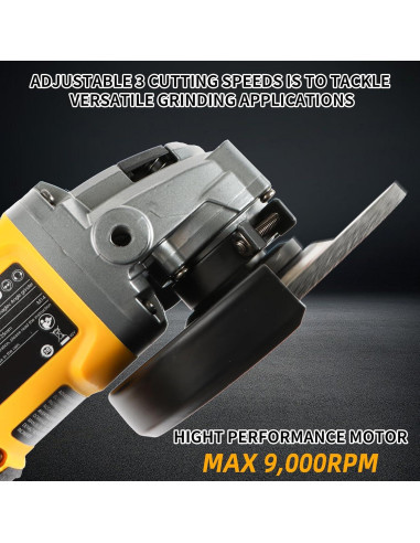 Amoladora Angular Inalámbrica CNKMJRBD 4.5" 20V 9000RPM