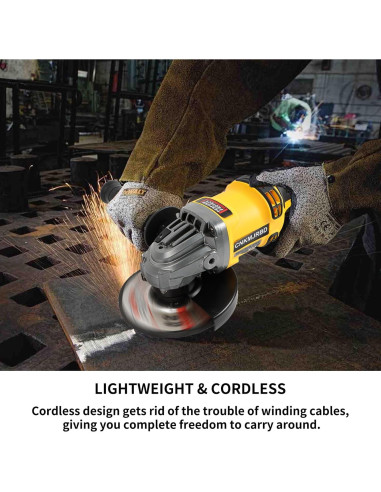 Amoladora Angular Inalámbrica CNKMJRBD 4.5" 20V 9000RPM