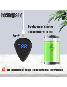 Termómetro USB Inalámbrico Carefree Fish para Acuario +/-1C 2