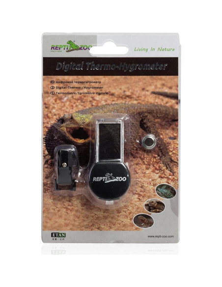 Termómetro Higrómetro Digital REPTI ZOO para Terrario 13.97 cm