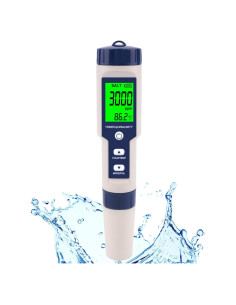 Medidor de Salinidad y pH Digital Hofun 5 en 1 para Agua