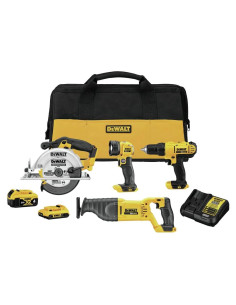 Kit DEWALT 20V MAX de 4 Herramientas Inalámbricas