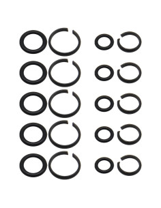 10 Anillos de Retención RURBRIN para Llave de Impacto 1/2" y 3/8"