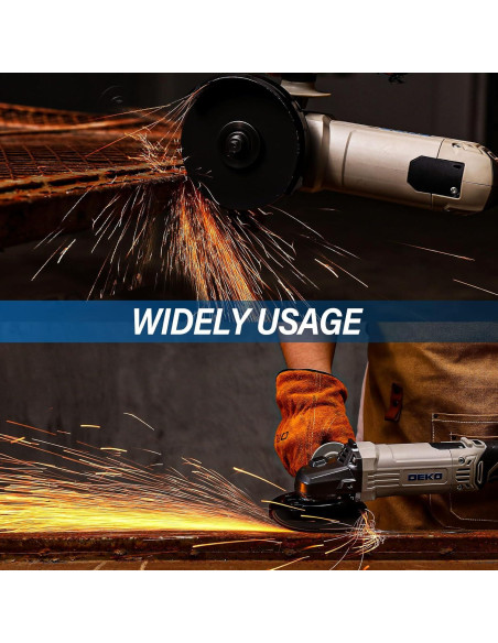 Amoladora Eléctrica DEKOPRO 115mm 7.5A con Estuche Duro
