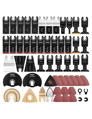 104 Piezas Cuchillas Oscilantes Ohuhu Multifuncional