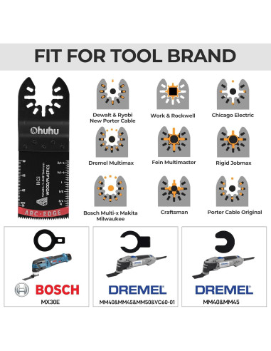 104 Piezas Cuchillas Oscilantes Ohuhu Multifuncional