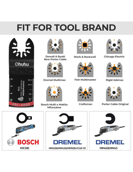 104 Piezas Cuchillas Oscilantes Ohuhu Multifuncional