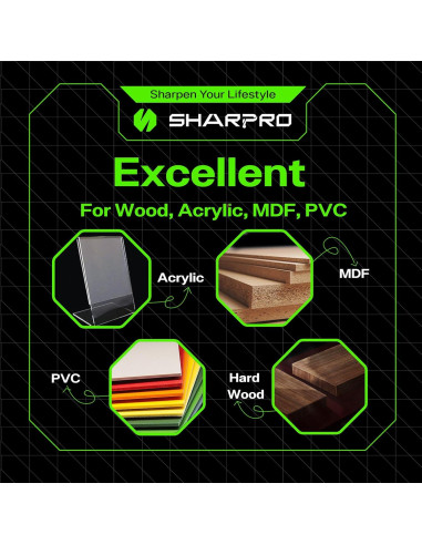 Broca Carburo Tungsteno 1/4" SHARPRO para Madera y Metal