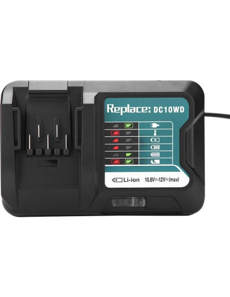 Cargador Rápido Zerone 10.8V-12V para Baterías Makita