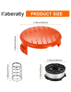 Carrete AF-100 Kaberalty 9m 1.65mm para Cortadora Black+Decker 2