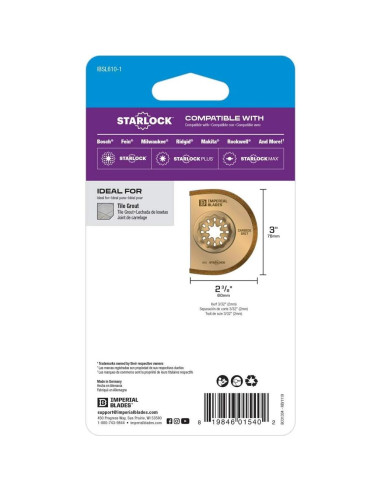 Cuchilla Segmentada de Grano de Carburo Imperial Blades 3"