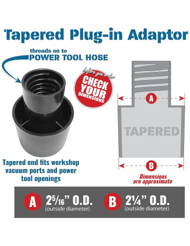 Kit Manguera Recolección Polvo Peachtree 3,05 m 5 Accesorios