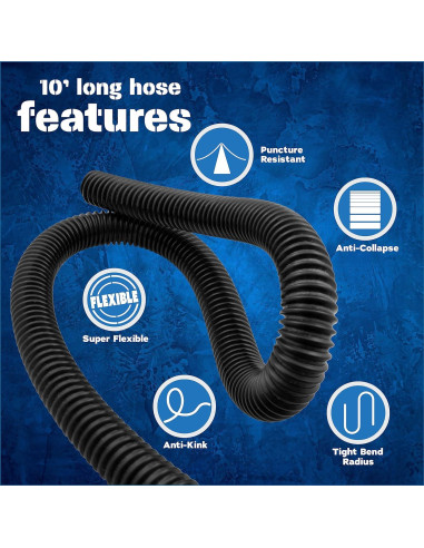 Kit Manguera Recolección Polvo Peachtree 3,05 m 5 Accesorios