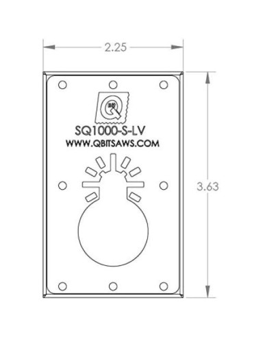 Hoja de Sierra Qbit SQ1000-S-LV para Cajas de Bajo Voltaje