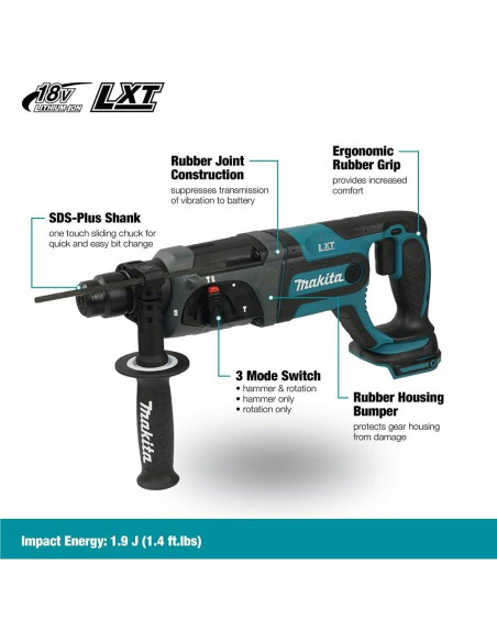 Taladro de Percusión Inalámbrico Makita DHR241Z 18V